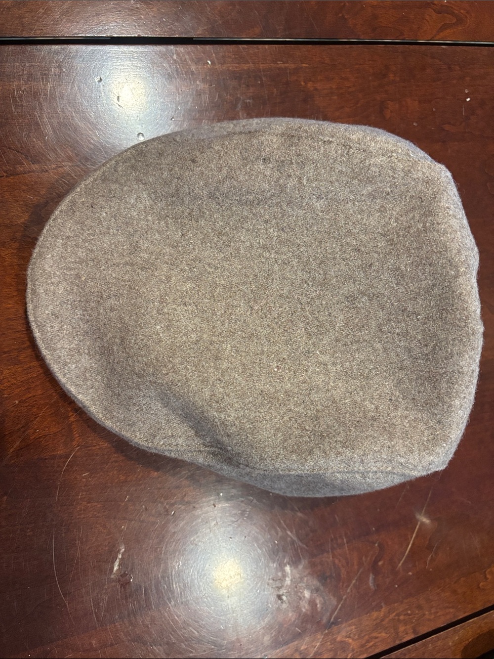Men's Taupe Wool Driver Cap by Boston Scally Co. Aficionado size XXL